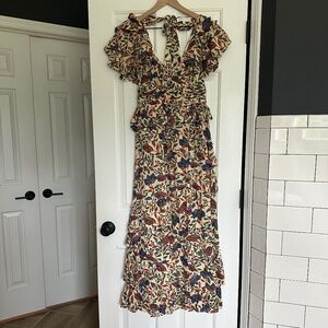 Floral Ruffle Dress - House of Harlow - S